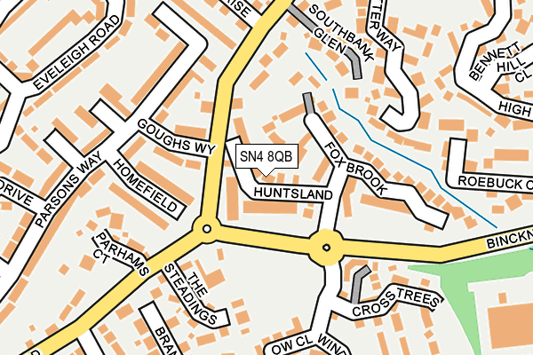 SN4 8QB map - OS OpenMap – Local (Ordnance Survey)