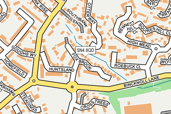 SN4 8QD map - OS OpenMap – Local (Ordnance Survey)