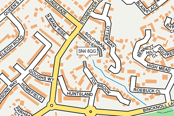 SN4 8QG map - OS OpenMap – Local (Ordnance Survey)