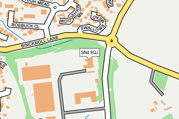 SN4 8QJ map - OS OpenMap – Local (Ordnance Survey)