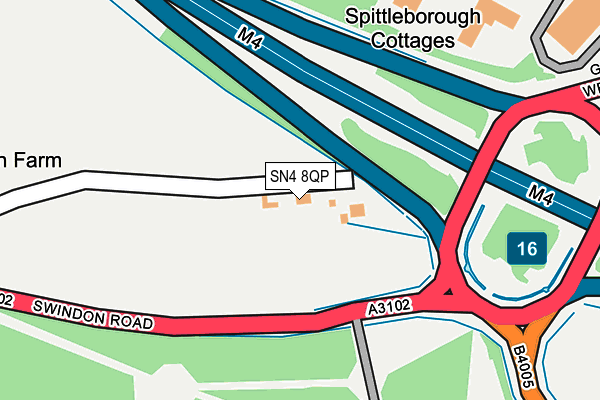 SN4 8QP map - OS OpenMap – Local (Ordnance Survey)