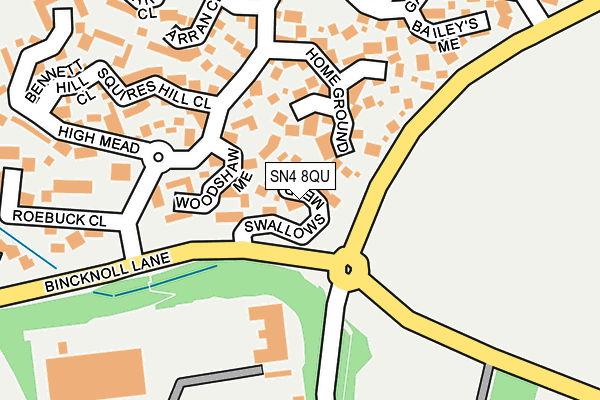 SN4 8QU map - OS OpenMap – Local (Ordnance Survey)