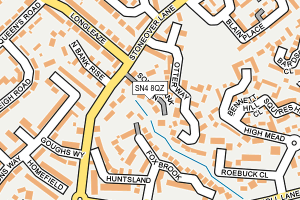 SN4 8QZ map - OS OpenMap – Local (Ordnance Survey)
