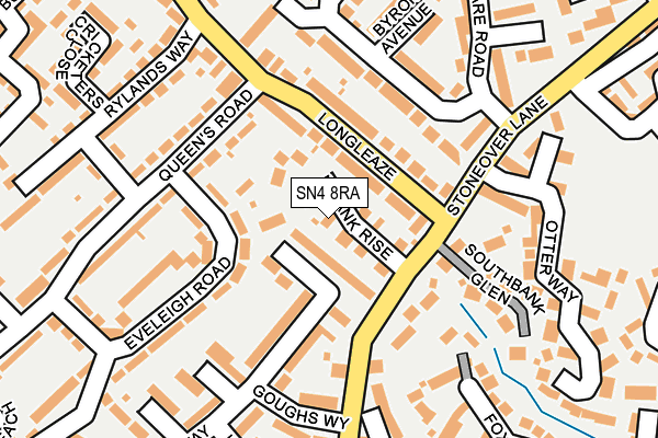SN4 8RA map - OS OpenMap – Local (Ordnance Survey)