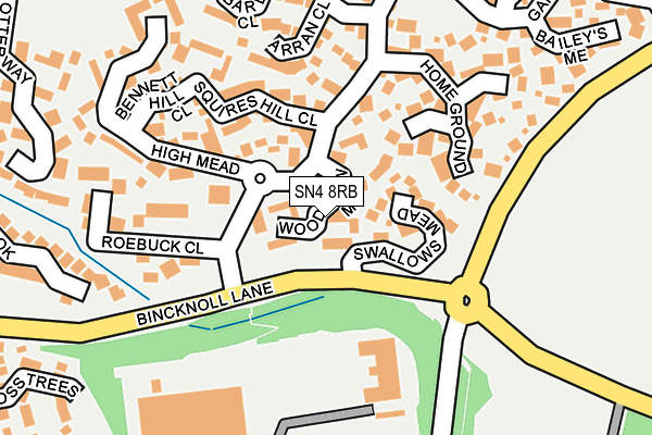 SN4 8RB map - OS OpenMap – Local (Ordnance Survey)