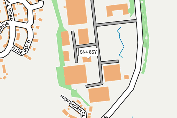 SN4 8SY map - OS OpenMap – Local (Ordnance Survey)