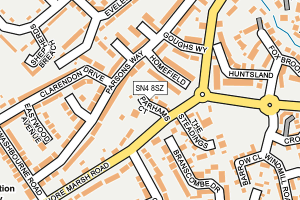 SN4 8SZ map - OS OpenMap – Local (Ordnance Survey)