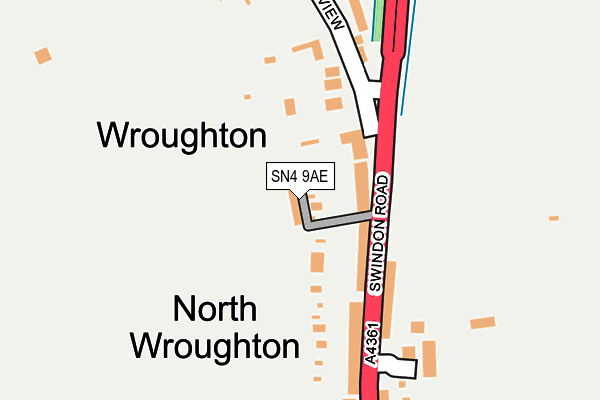 SN4 9AE map - OS OpenMap – Local (Ordnance Survey)