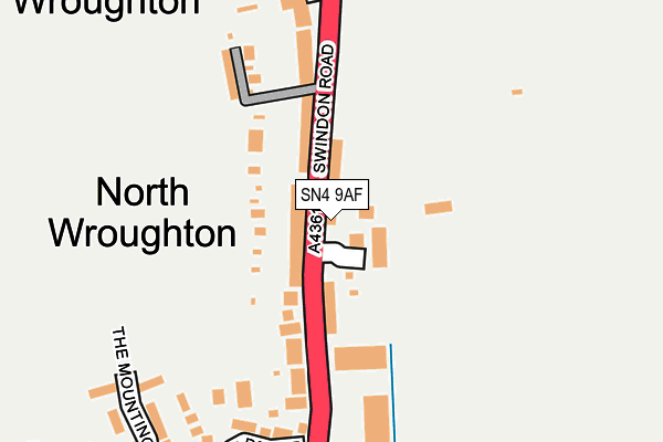 SN4 9AF map - OS OpenMap – Local (Ordnance Survey)