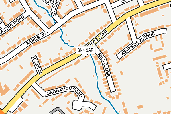 SN4 9AP map - OS OpenMap – Local (Ordnance Survey)