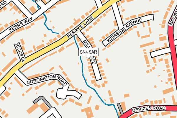 SN4 9AR map - OS OpenMap – Local (Ordnance Survey)