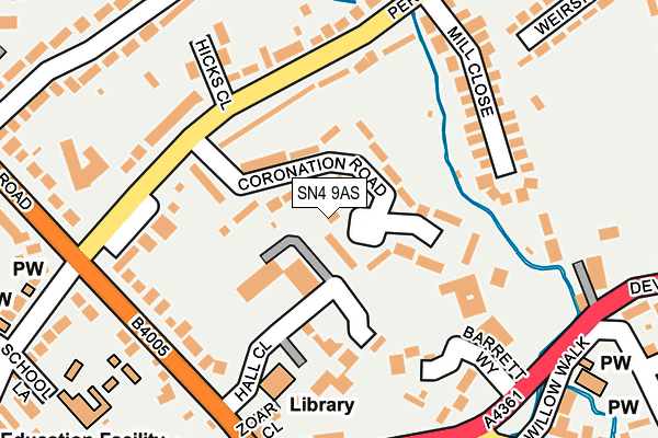 SN4 9AS map - OS OpenMap – Local (Ordnance Survey)