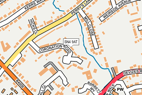 SN4 9AT map - OS OpenMap – Local (Ordnance Survey)