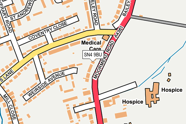 Map of MOORMEAD NURSING HOME LIMITED at local scale