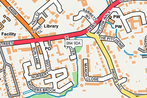 SN4 9DA map - OS OpenMap – Local (Ordnance Survey)