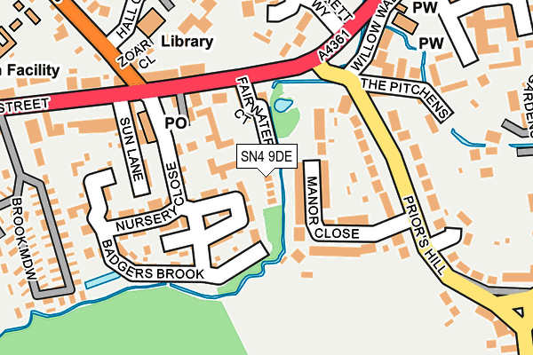 SN4 9DE map - OS OpenMap – Local (Ordnance Survey)