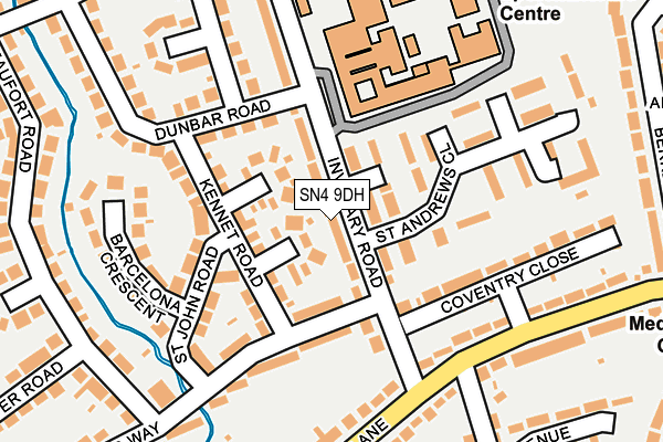 SN4 9DH map - OS OpenMap – Local (Ordnance Survey)