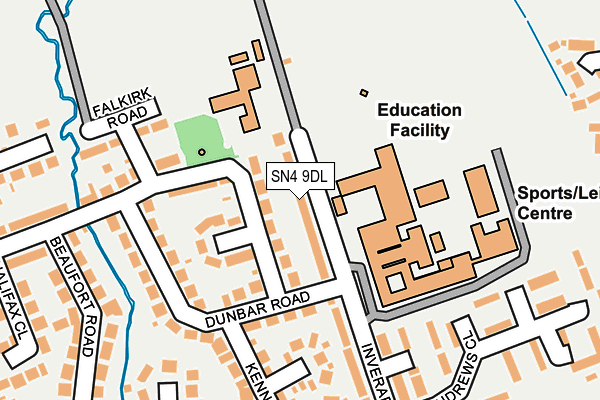 SN4 9DL map - OS OpenMap – Local (Ordnance Survey)