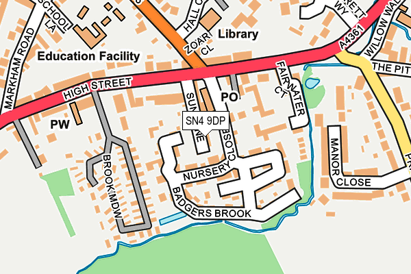 SN4 9DP map - OS OpenMap – Local (Ordnance Survey)