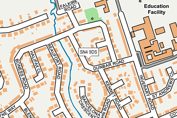 SN4 9DS map - OS OpenMap – Local (Ordnance Survey)