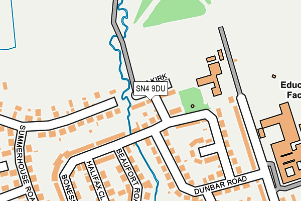 SN4 9DU map - OS OpenMap – Local (Ordnance Survey)