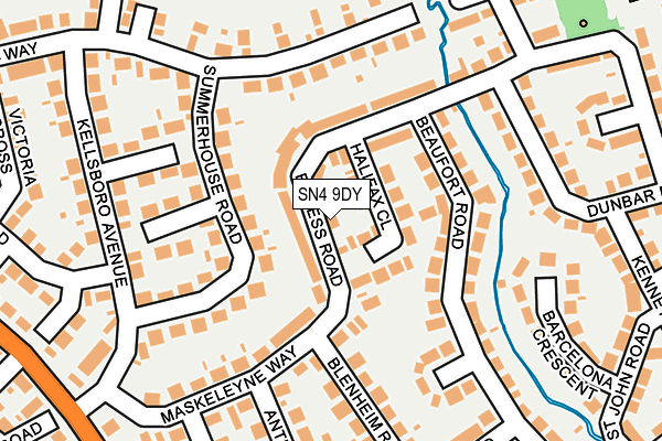 SN4 9DY map - OS OpenMap – Local (Ordnance Survey)