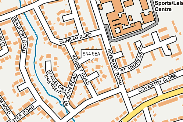 SN4 9EA map - OS OpenMap – Local (Ordnance Survey)