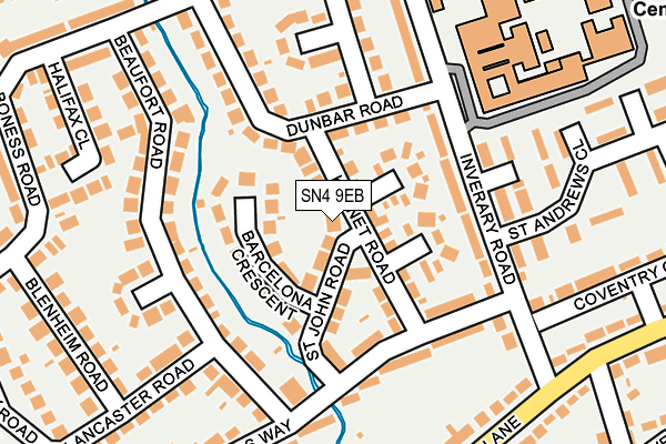 SN4 9EB map - OS OpenMap – Local (Ordnance Survey)