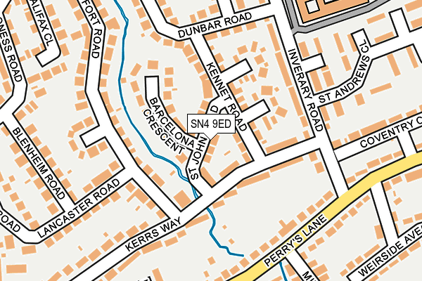 SN4 9ED map - OS OpenMap – Local (Ordnance Survey)