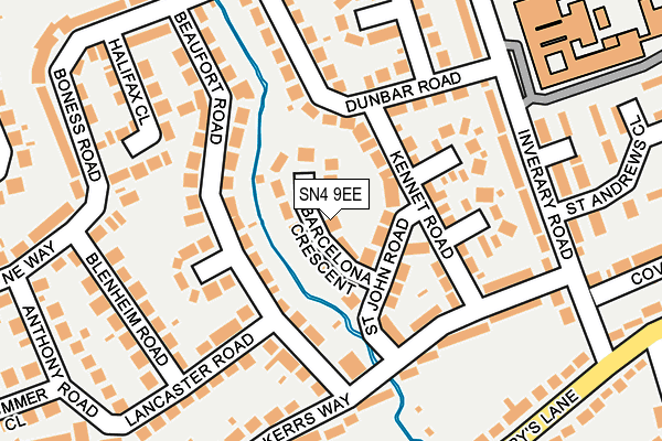 SN4 9EE map - OS OpenMap – Local (Ordnance Survey)