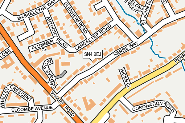 SN4 9EJ map - OS OpenMap – Local (Ordnance Survey)