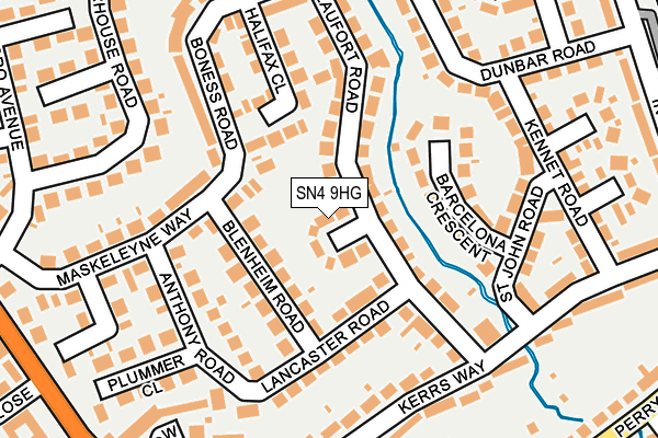 SN4 9HG map - OS OpenMap – Local (Ordnance Survey)