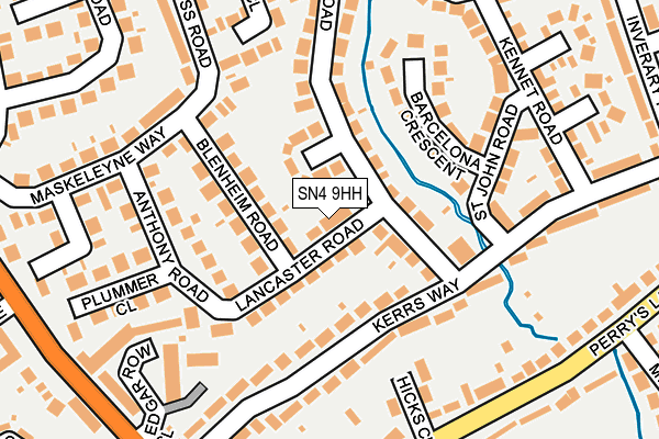 SN4 9HH map - OS OpenMap – Local (Ordnance Survey)