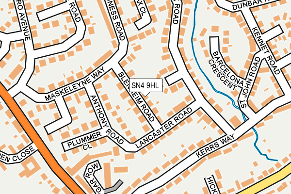 SN4 9HL map - OS OpenMap – Local (Ordnance Survey)