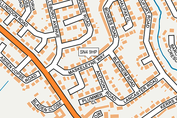 SN4 9HP map - OS OpenMap – Local (Ordnance Survey)
