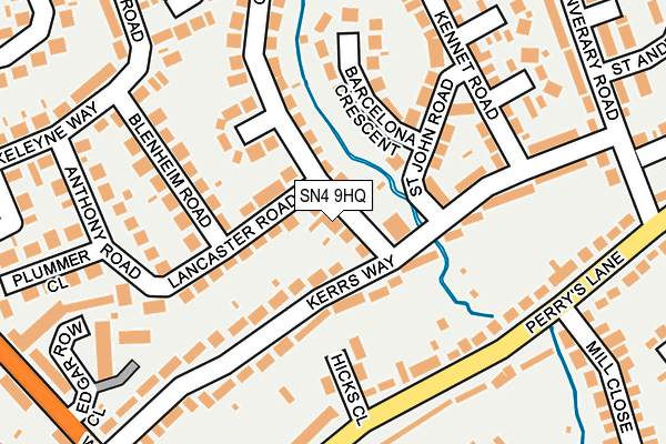 SN4 9HQ map - OS OpenMap – Local (Ordnance Survey)