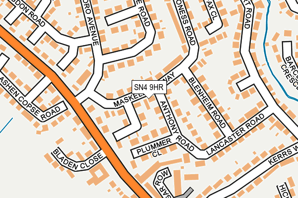 SN4 9HR map - OS OpenMap – Local (Ordnance Survey)