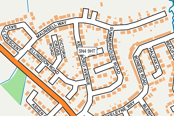 SN4 9HT map - OS OpenMap – Local (Ordnance Survey)
