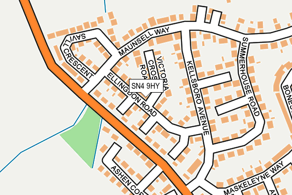 SN4 9HY map - OS OpenMap – Local (Ordnance Survey)