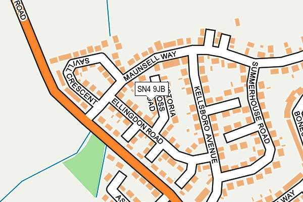 SN4 9JB map - OS OpenMap – Local (Ordnance Survey)