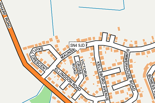 SN4 9JD map - OS OpenMap – Local (Ordnance Survey)