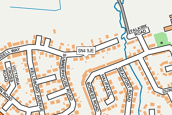 SN4 9JE map - OS OpenMap – Local (Ordnance Survey)