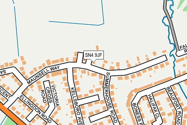 SN4 9JF map - OS OpenMap – Local (Ordnance Survey)