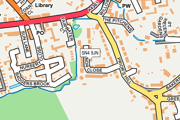 SN4 9JN map - OS OpenMap – Local (Ordnance Survey)