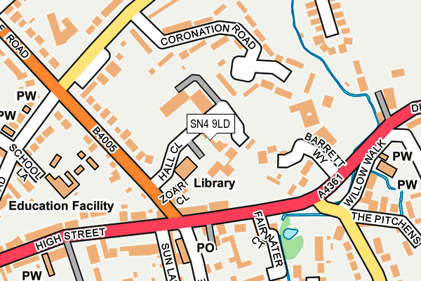 SN4 9LD map - OS OpenMap – Local (Ordnance Survey)