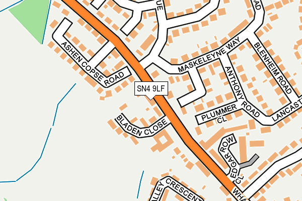 SN4 9LF map - OS OpenMap – Local (Ordnance Survey)