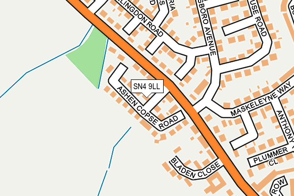 SN4 9LL map - OS OpenMap – Local (Ordnance Survey)