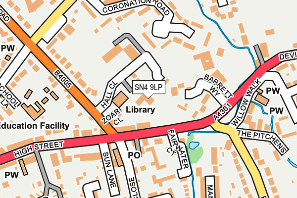 SN4 9LP map - OS OpenMap – Local (Ordnance Survey)