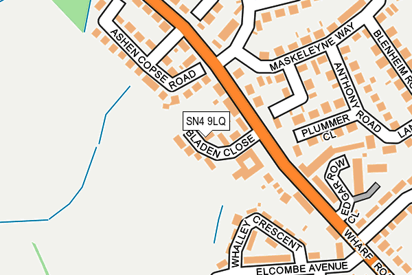 SN4 9LQ map - OS OpenMap – Local (Ordnance Survey)