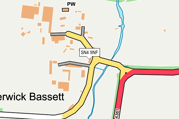 SN4 9NF map - OS OpenMap – Local (Ordnance Survey)